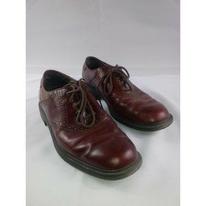 Nunn Bush Mens Comfort Gel Brown Oxford Lace Up